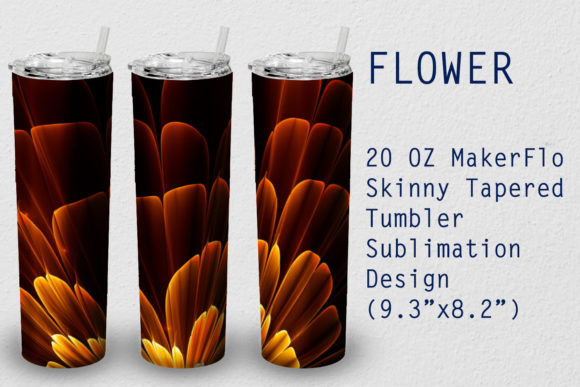 Download Tumbler Tapered 20 OZ Sublimation Flower - Sublimation Collection