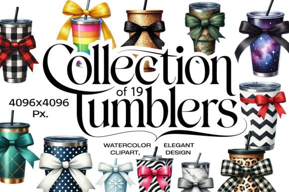 Download 19 Tumbler Watercolor Sublimations - Sublimation Collection