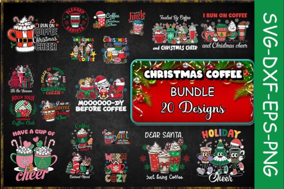 Download Christmas Coffee SVG Bundle - Premium Resources