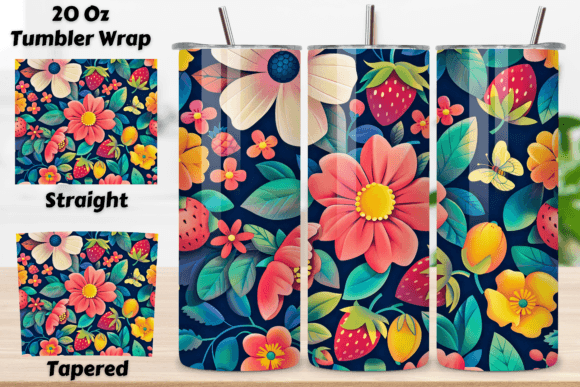 Download 3D Flowers Tumbler Sublimation Wrap PNG - Sublimation Collection