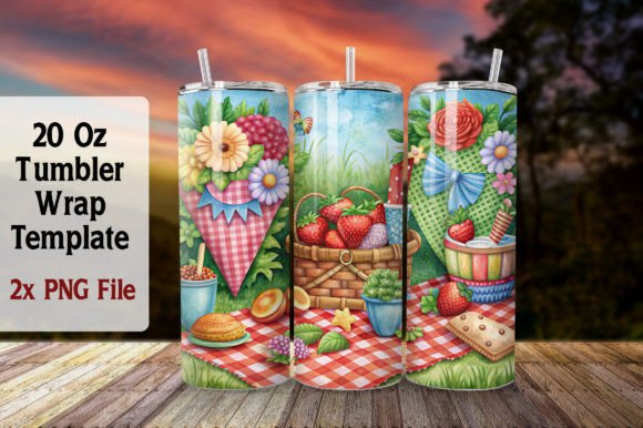 Download Summer 20oz Tumbler Wrap Sublimation PNG - Sublimation Collection