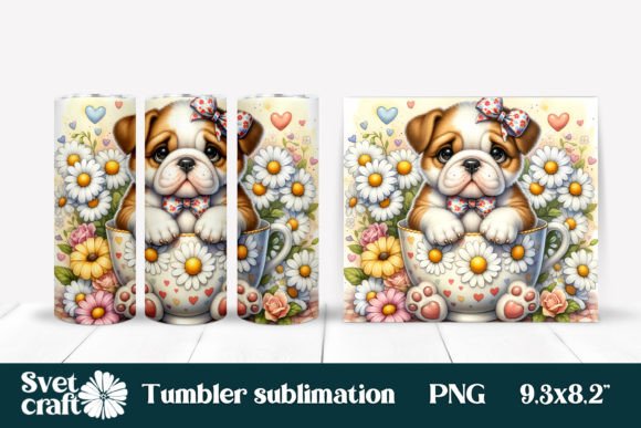 Download Cute Dog Sublimation Tumbler Design - Sublimation Collection
