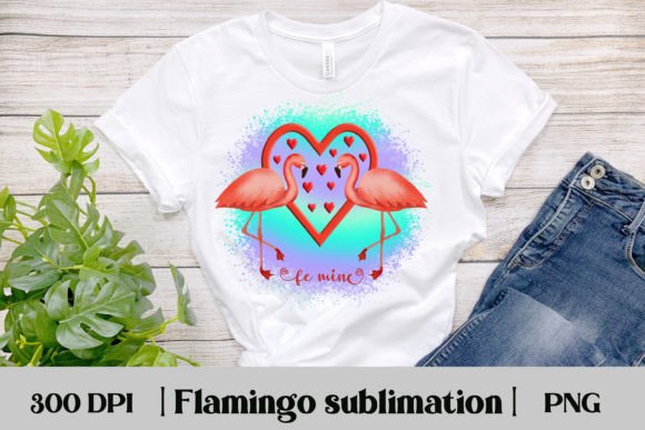 Download Valentine Flamingo Be Mine Sublimation - Sublimation Collection
