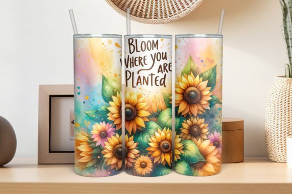 Download Sunflowers Sublimation Tumbler Design - Sublimation Collection