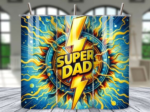 Download Super Dad Tumbler Wrap Sublimation PNG - Sublimation Collection