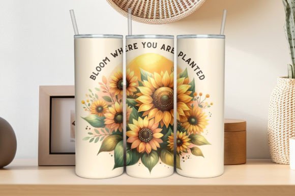 Download Sunflowers Sublimation Tumbler Design - Sublimation Collection