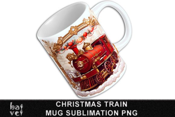 Download Christmas Train Mug Print Sublimation - Sublimation Collection