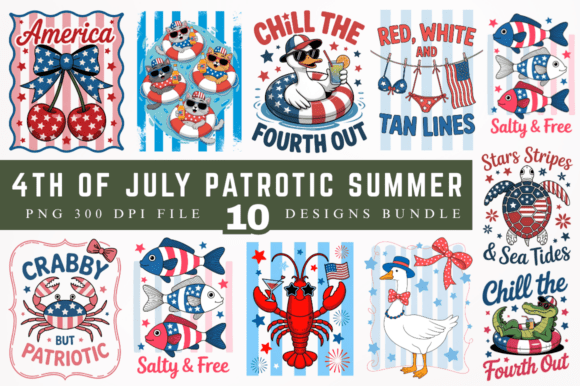 Download 4th of July Patriotic Summer Sublimation - Sublimation Collection