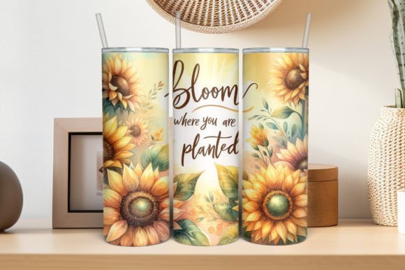 Download Sunflowers Sublimation Tumbler Design - Sublimation Collection