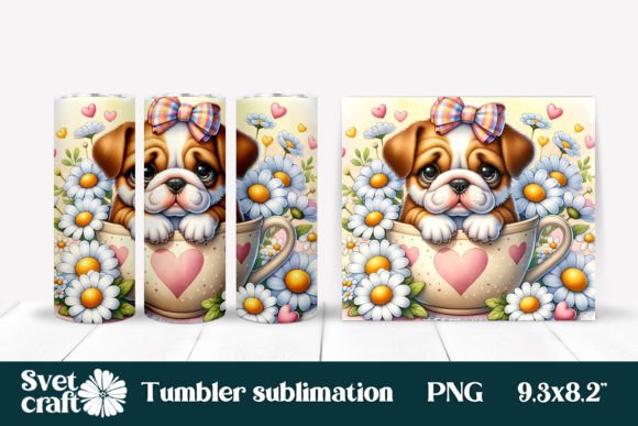 Download Cute Dog Sublimation Tumbler Design Wrap - Sublimation Collection