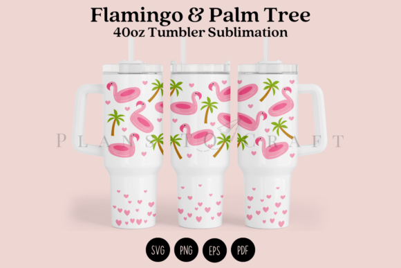 Download Flamingo 40oz Tumbler Sublimation Wrap - Sublimation Collection