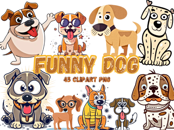 Download 45 Funny Dog Clipart Sublimation PNG - Sublimation Collection