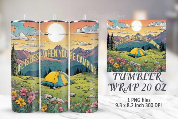 Download Mountains Tumbler Sublimation Wrap PNG - Sublimation Collection