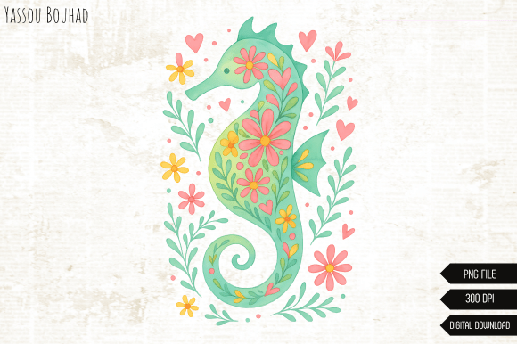 Download Seahorse Sublimation Png, Summer Design - Sublimation Collection