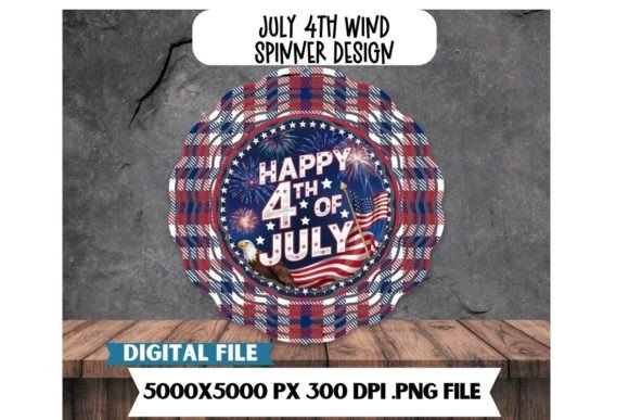 Download July 4th American Flag Wind Spinner Png - Premium Resources