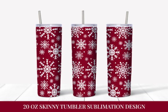 Download Red Winter Tumbler Sublimation Wrap PNG - Premium Bundle