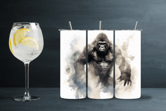 Download Gorilla Tumbler Clipart Sublimation - Sublimation Collection