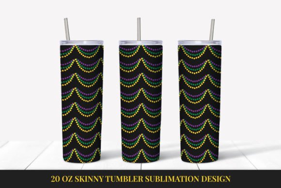 Download Mardi Gras Tumbler Sublimation Wrap PNG - Premium Resources