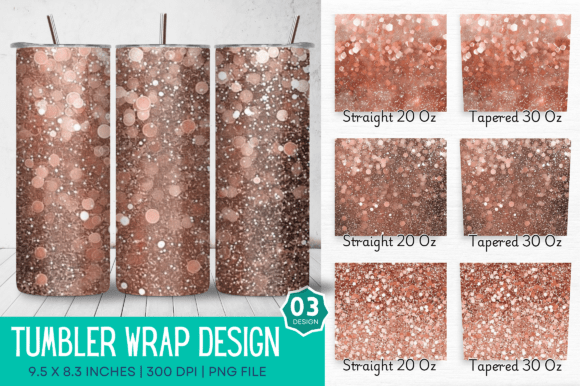 Download Rose Gold Glitter Sublimation Tumbler - Sublimation Collection