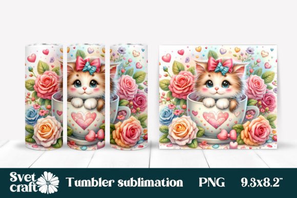 Download Cat Sublimation Tumbler Design Wrap - Sublimation Collection