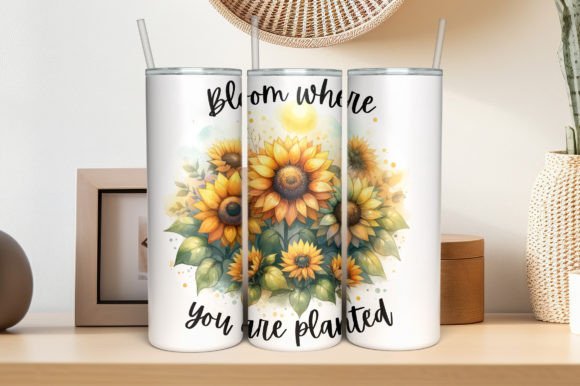 Download Sunflowers Sublimation Tumbler Design - Sublimation Collection