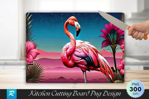 Download Flamingo Cutting Board Sublimation PNG - Sublimation Collection