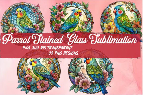 Download Parrot Stained Glass PNG Sublimation - Sublimation Collection